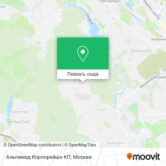 Карта Альпамед Корпорейшн КП