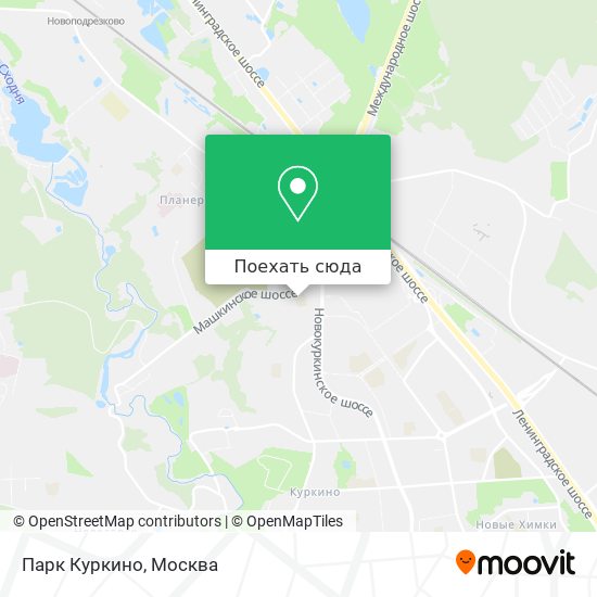 Карта Парк Куркино