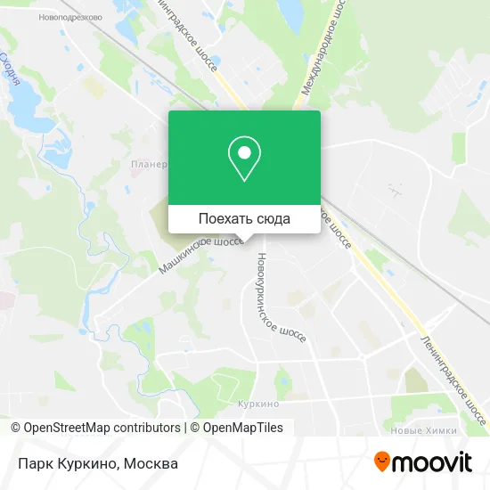 Карта Парк Куркино