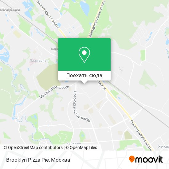 Карта Brooklyn Pizza Pie