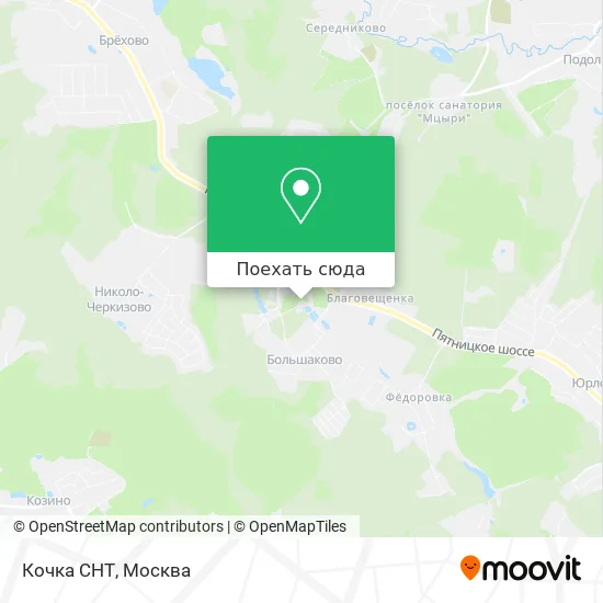 Карта Кочка СНТ