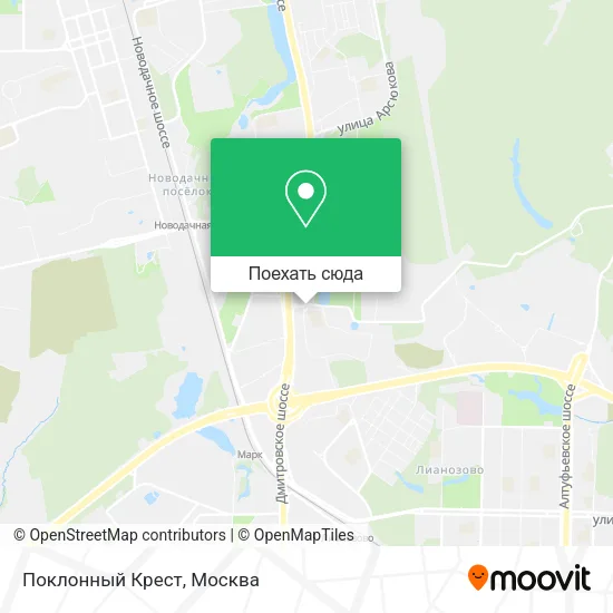 Карта Поклонный Крест