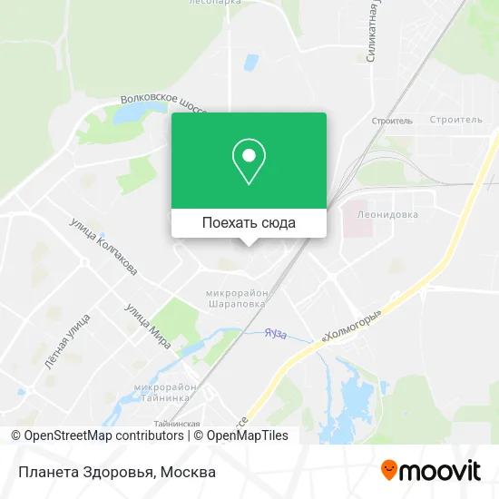 Карта Планета Здоровья