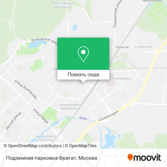 Карта Подземная парковка-Фрегат