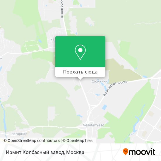 Карта Ирмит Колбасный завод
