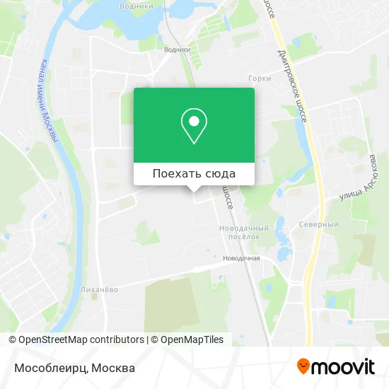 Карта Мособлеирц
