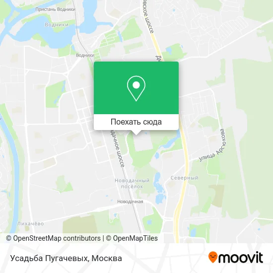 Карта Усадьба Пугачевых