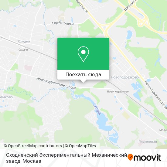 Карта Сходненский Экспериментальный Механический завод