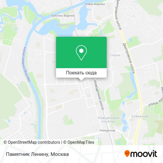 Карта Памятник Ленину