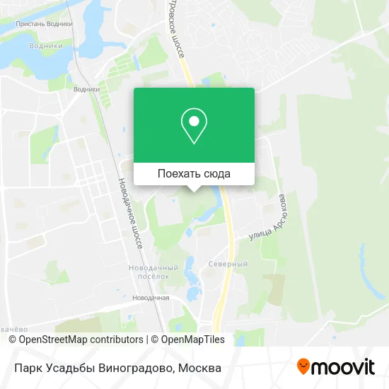 Карта Парк Усадьбы Виноградово