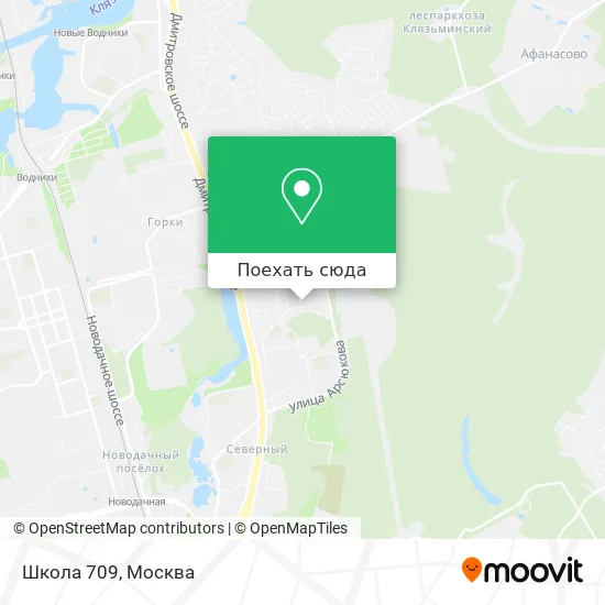 Карта Школа 709