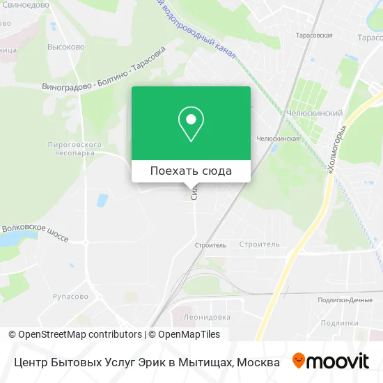 Карта Центр Бытовых Услуг Эрик в Мытищах