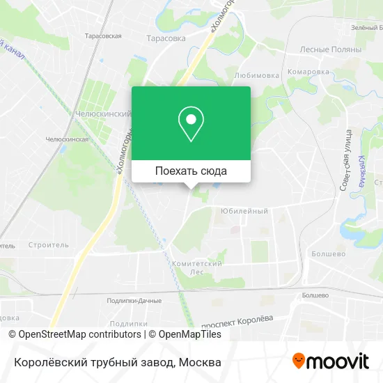 Карта Королёвский трубный завод