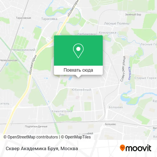 Карта Сквер Академика Бруя
