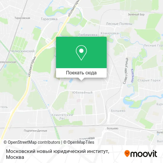 Карта Московский новый юридический институт