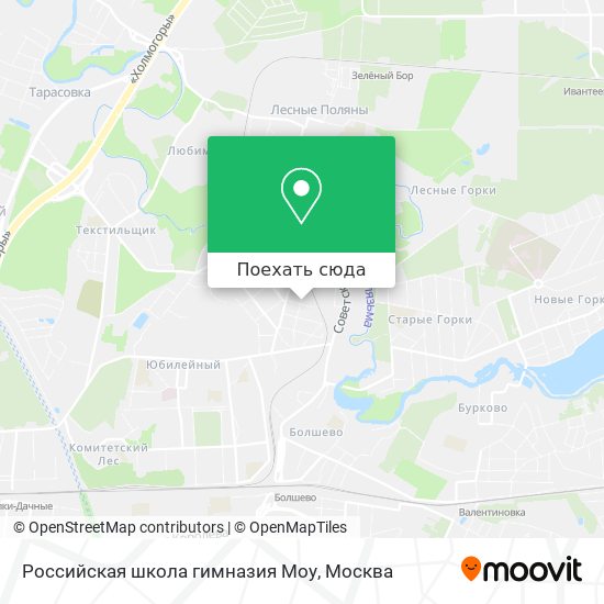 Карта Российская школа гимназия Моу