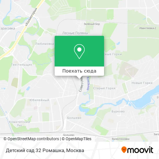 Карта Детский сад 32 Ромашка