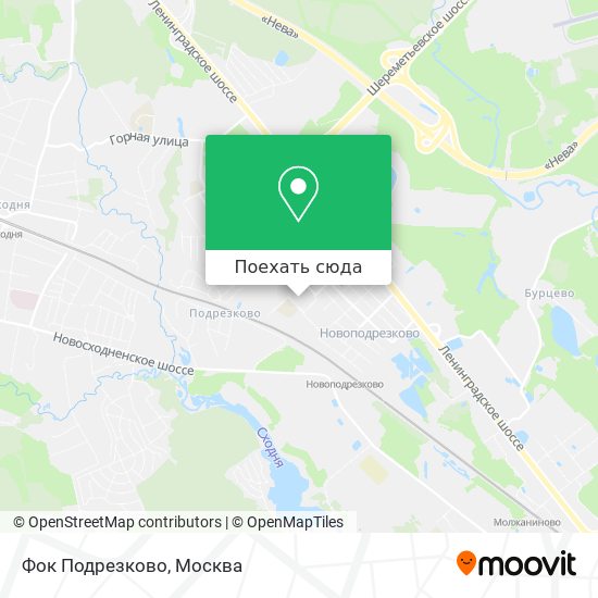 Карта Фок Подрезково