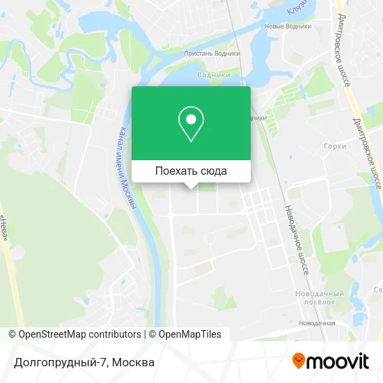 Карта Долгопрудный-7