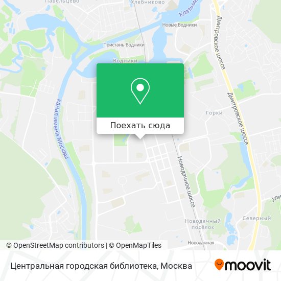 Карта Центральная городская библиотека