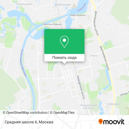 Карта Средняя школа 6
