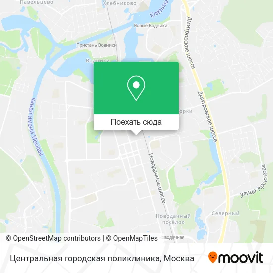 Карта Центральная городская поликлиника
