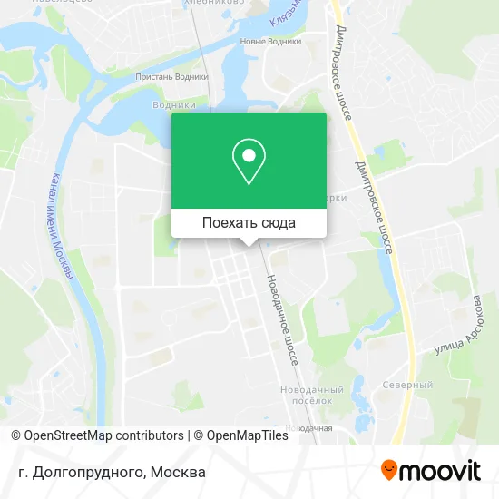 Карта г. Долгопрудного