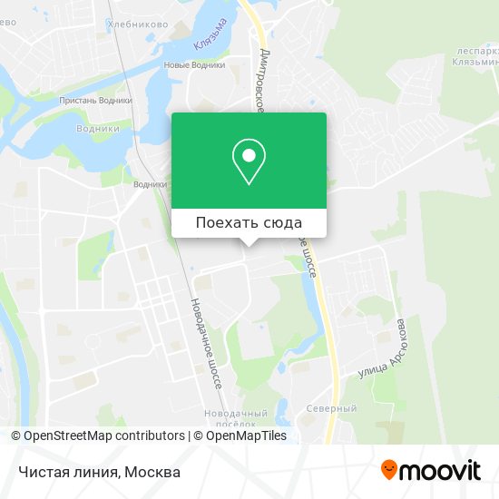 Карта Чистая линия