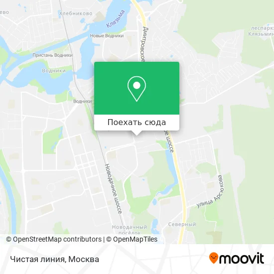 Карта Чистая линия