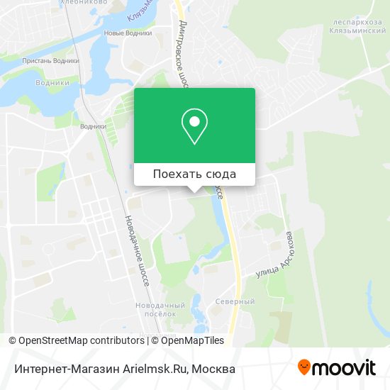 Карта Интернет-Магазин Arielmsk.Ru