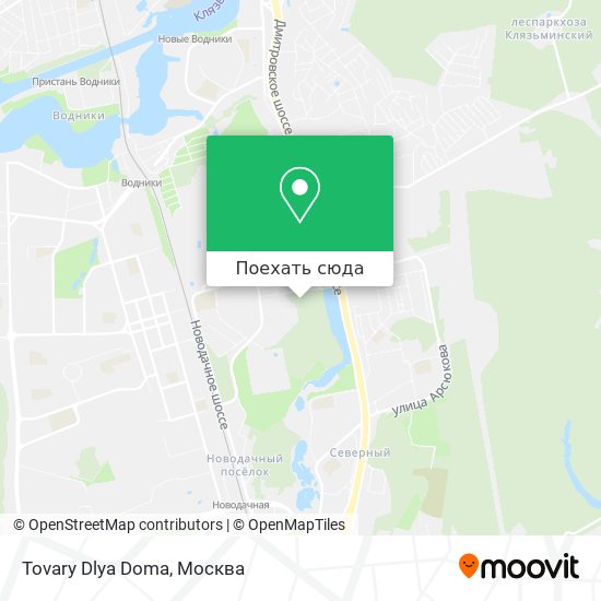Карта Tovary Dlya Doma