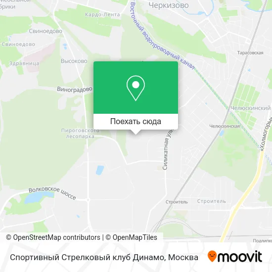 Карта Спортивный Стрелковый клуб Динамо