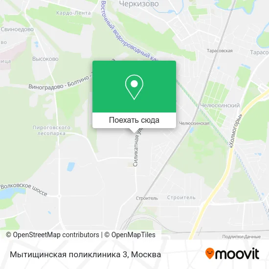 Карта Мытищинская поликлиника 3