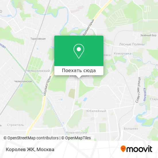 Карта Королев ЖК