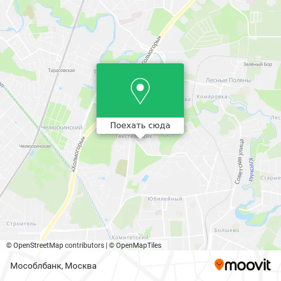 Карта Мособлбанк