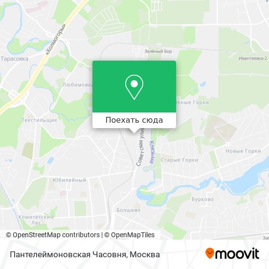 Карта Пантелеймоновская Часовня