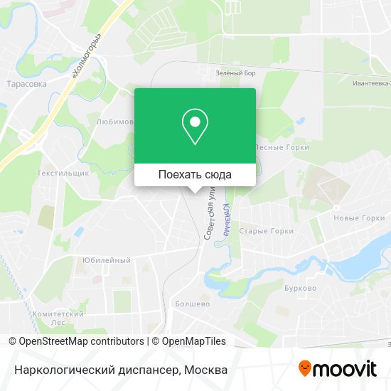 Карта Наркологический диспансер