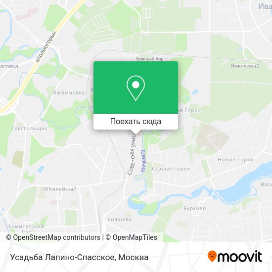 Карта Усадьба Лапино-Спасское