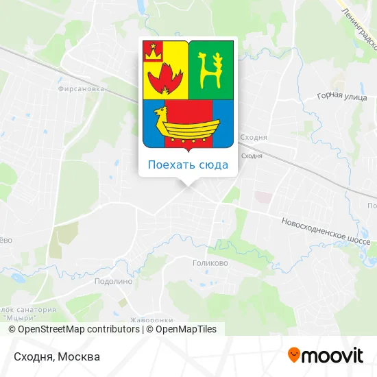 Карта Сходня