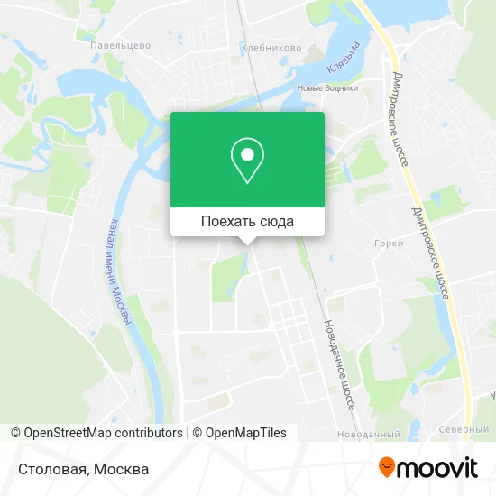 Карта Столовая