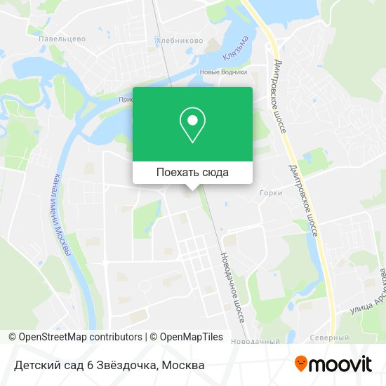 Карта Детский сад 6 Звёздочка