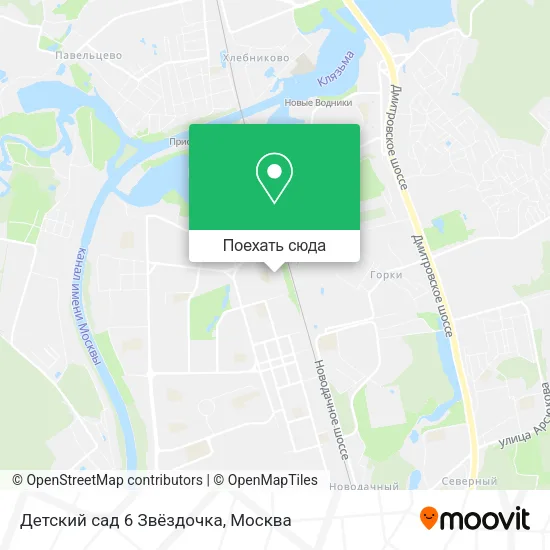 Карта Детский сад 6 Звёздочка