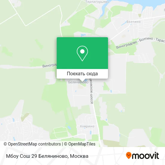 Карта Мбоу Сош 29 Беляниново