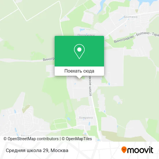 Карта Средняя школа 29