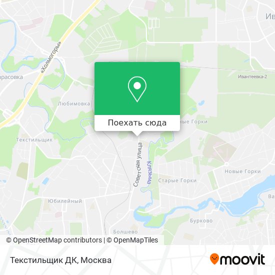 Карта Текстильщик ДК