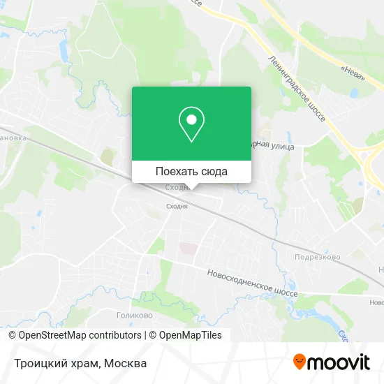 Карта Троицкий храм