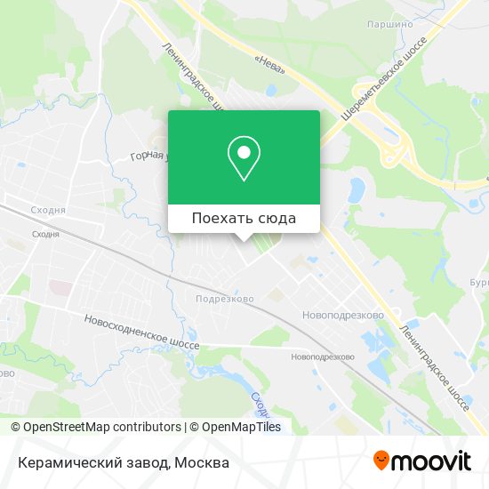 Карта Керамический завод
