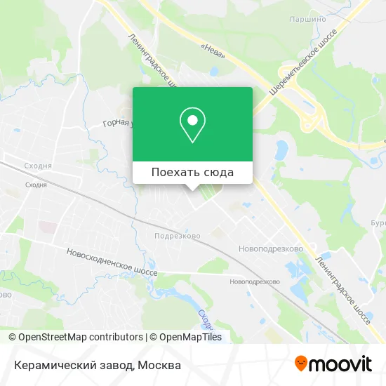Карта Керамический завод