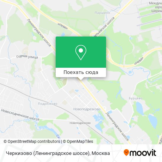 Карта Черкизово (Ленинградское шоссе)