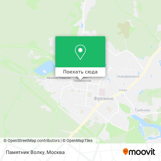 Карта Памятник Волку